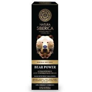 Intensywny krem przeciwzmarszczkowy do twarzy - NIEDZWIEDZIA SIŁA - dla prawdziwych mężczyzn - Natura Siberica MEN