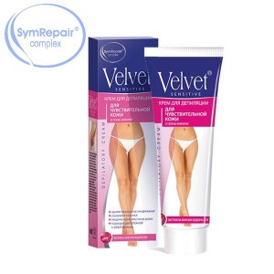 VELVET - Krem do depilacji Velvet do skóry wrażliwej i okolic bikini na bazie kompleksu SymRepair®, 100ml. 
