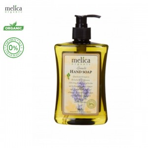 Mydło organiczne w płynie do rąk - Kojące z ekstraktem z lawendy, 500ml - Melica Organic