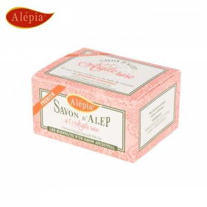 Mydło Alep Premium z Różową glinką 125g - ALEPIA