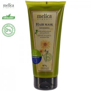 Maska organiczna do włosów Odżywcza z ekstraktami roślinnymi i pantenolem, 200ml - Melica Organic